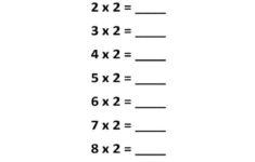 2x table worksheet printable 1 2x Table Worksheets Times Tables Worksheets 2 Times Table Worksheet