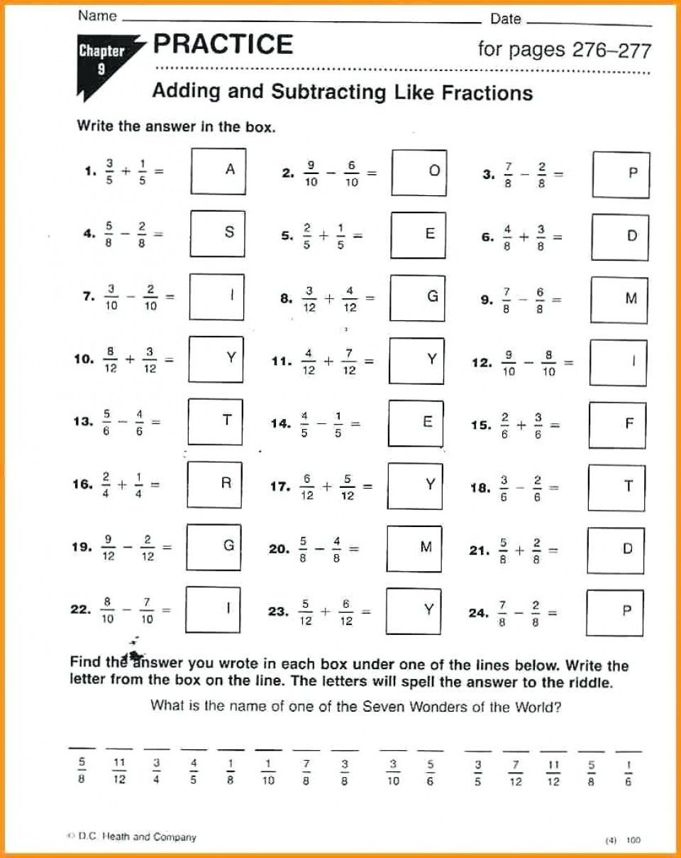 6th Grade Math Worksheets Free Printable With Answers Pdf