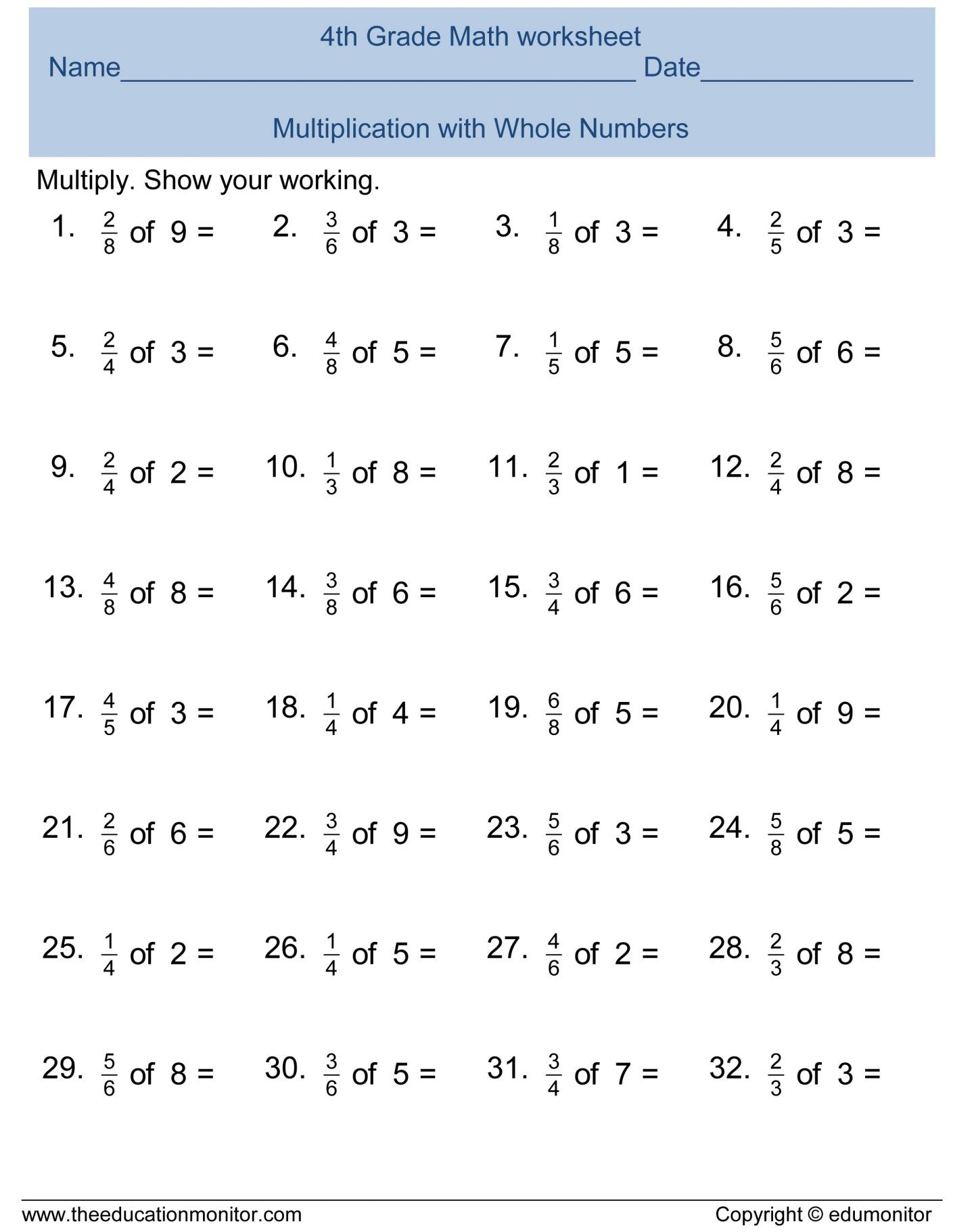 7Th Grade Math Worksheets Free Printable With Answers Printable 