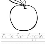 A For Apple Worksheet Printable