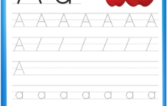 a for apple worksheet printable Letter A Is For Apple Handwriting Practice Worksheet Free Printable