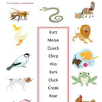 Animal Sounds Printable Worksheets