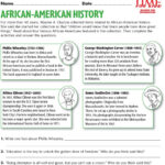 Black History Month Free Printable Worksheets