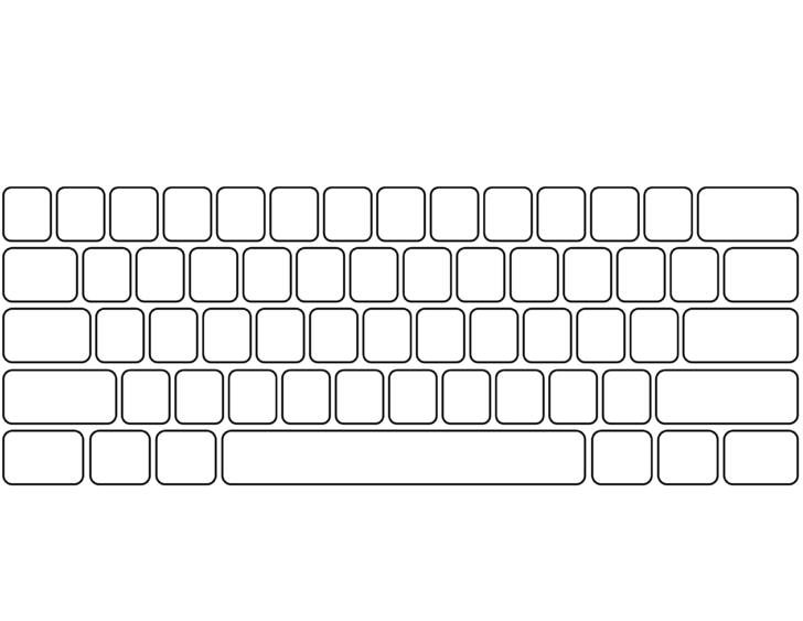 Blank Keyboard Worksheet Printable