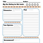 Book Report Printable Worksheets