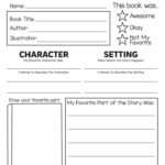 Book Report Printable Worksheets