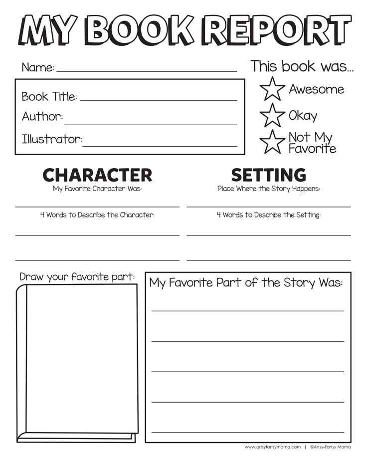 Book Report Template pdf Google Drive Book Report 1st Grade Books 