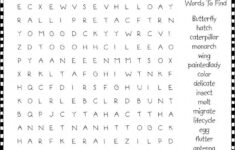 butterfly word search printable worksheets 1 Butterfly Word Search Butterfly Words Easy Word Search For Kids
