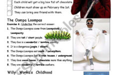 charlie and the chocolate factory worksheets printable 1 Fully Editable Version Third Out Of Four Worksheets That Acompany