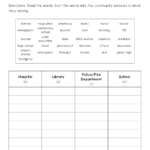 Community Service Printable Worksheets