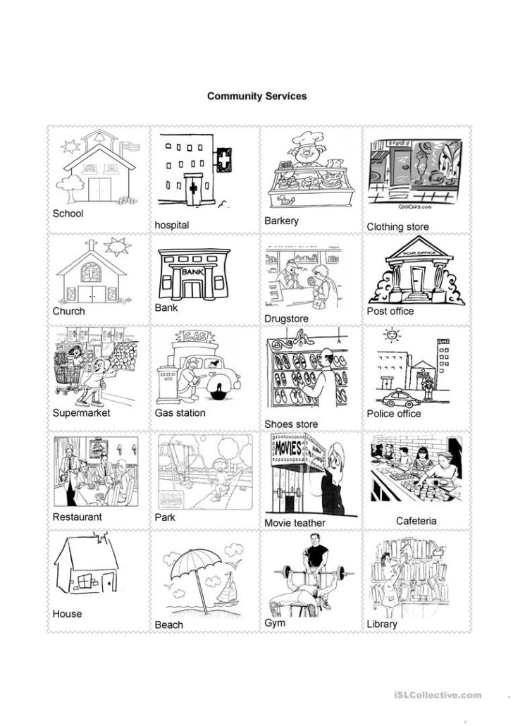 Community Service Printable Worksheets