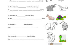 comparative worksheets printable Comparative Adjectives Worksheet Write A Sentence All Esl