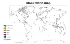 7 Continents Cut Outs Printables World Map Printable World Map