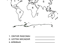 Continents Spelling Worksheet ALL ESL