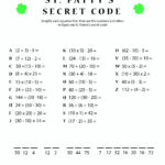 Crack The Code Worksheets Printable Free