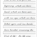 Create Cursive Worksheets Printable