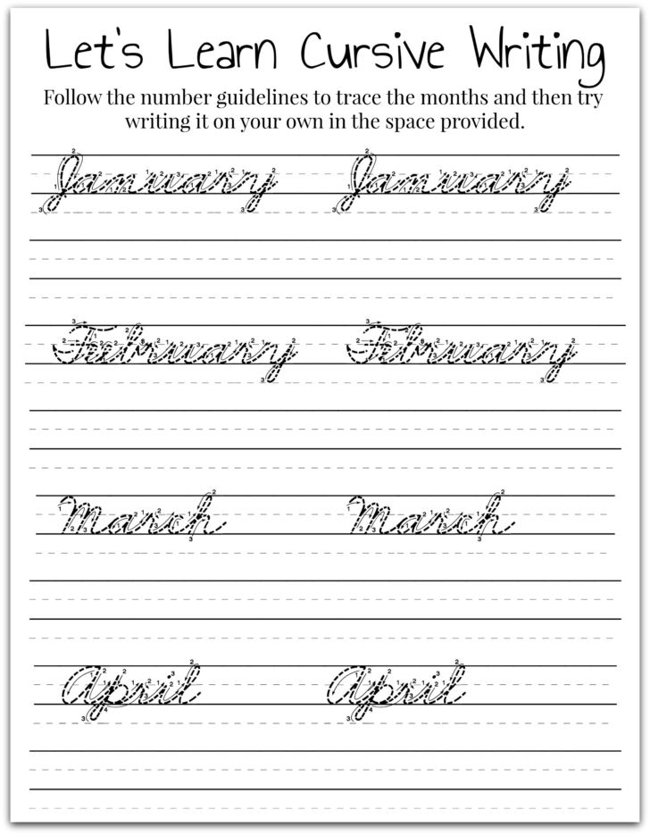 Create Cursive Worksheets Printable | Peggy Worksheets