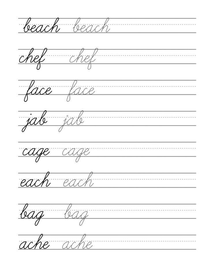 Create Cursive Worksheets Printable