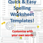 Create Spelling Worksheets Printable