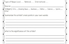 Current Events Printable Worksheet Lexia s Blog