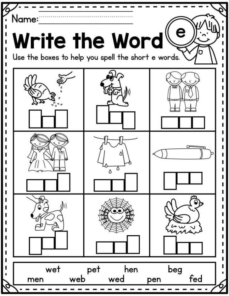 Cvc Words Worksheets Free Printable Peggy Worksheets