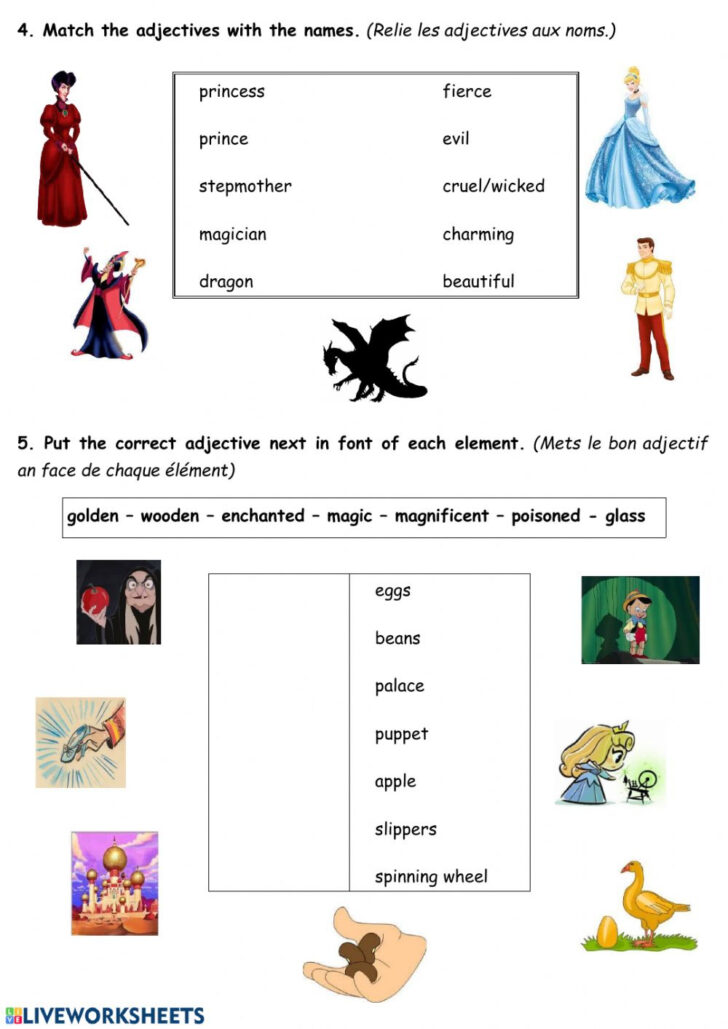 Fairy Tale Printable Worksheets