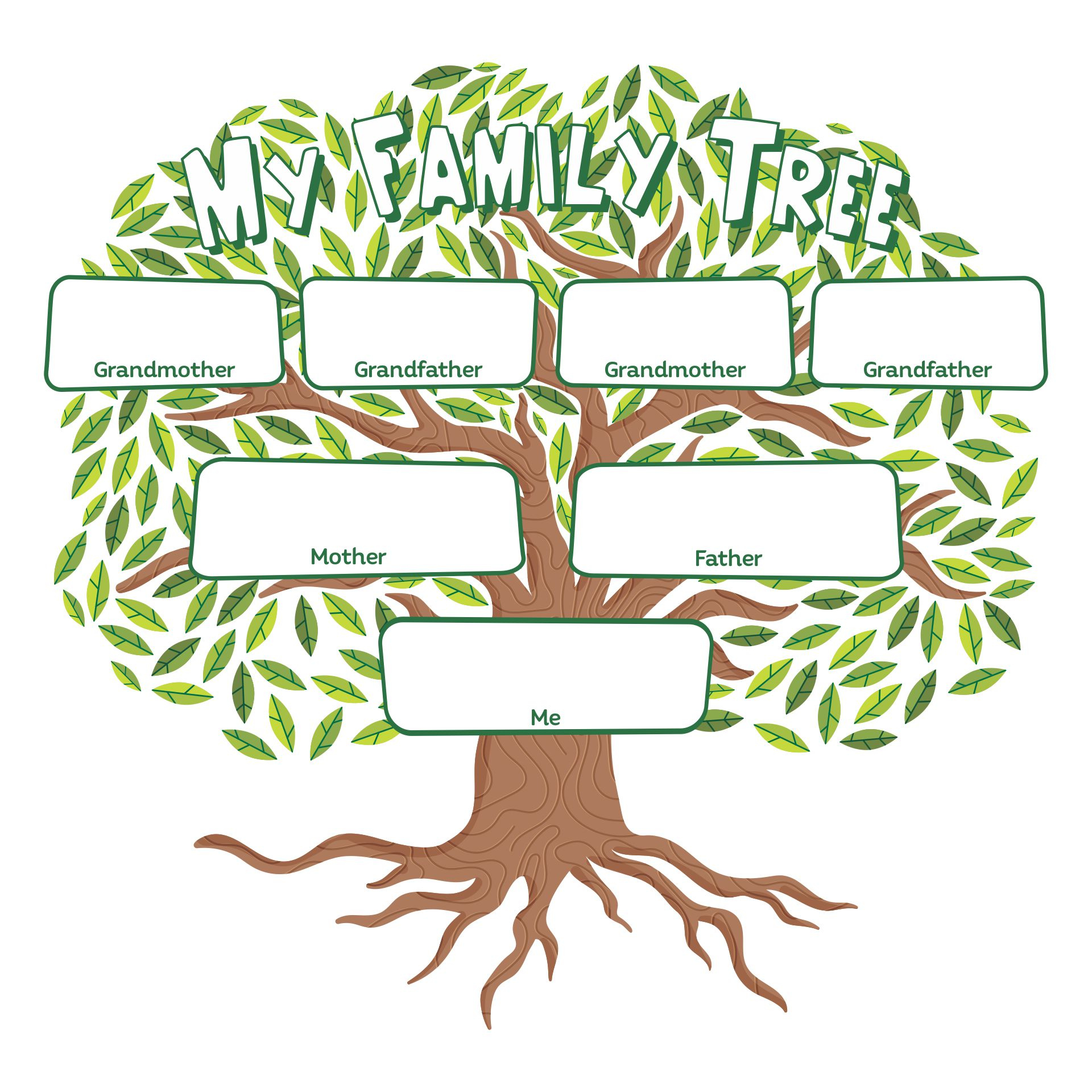 Family Tree Worksheet Printable | Peggy Worksheets