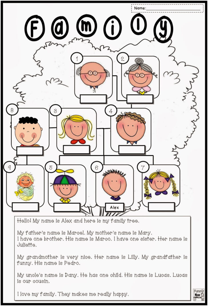 Family Tree Worksheet Printable