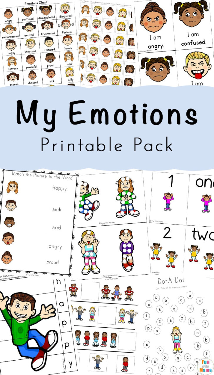 Feelings And Emotions Worksheets Printable