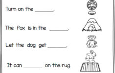 Missing Words Worksheet
