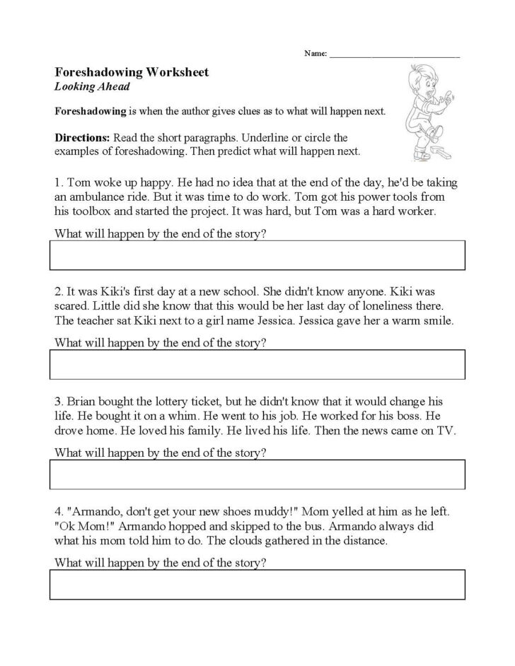 Foreshadowing Worksheets Printable Peggy Worksheets Foreshadowing Worksheets Printable Peggy Worksheets