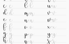 Fake Calligraphy Font Practice Free Printable Exercise Sheet