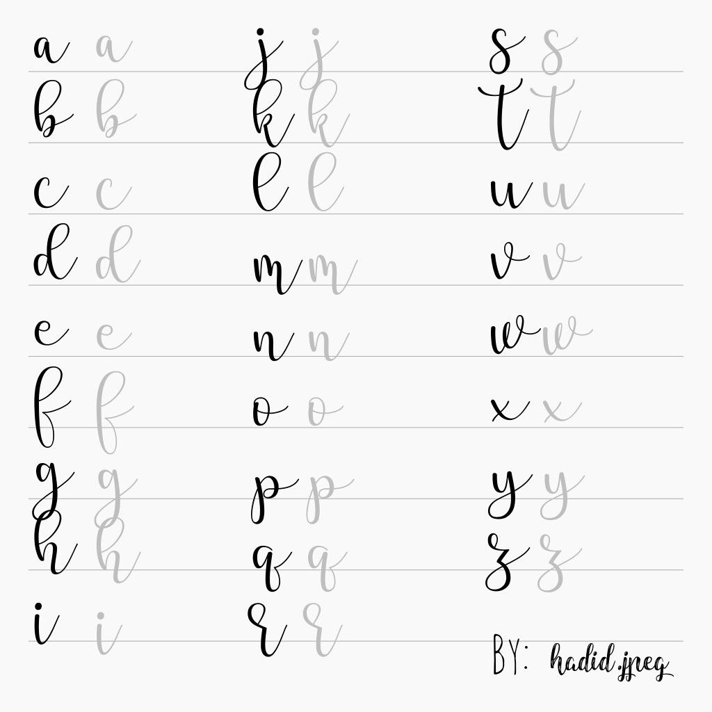 Fake Calligraphy Font Practice Free Printable Exercise Sheet 