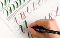 Free Basic Brush Pen Calligraphy Worksheet The Postman s Knock