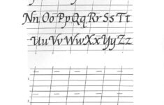 Free Printable Calligraphy Alphabet Practice Sheets Calligraphy