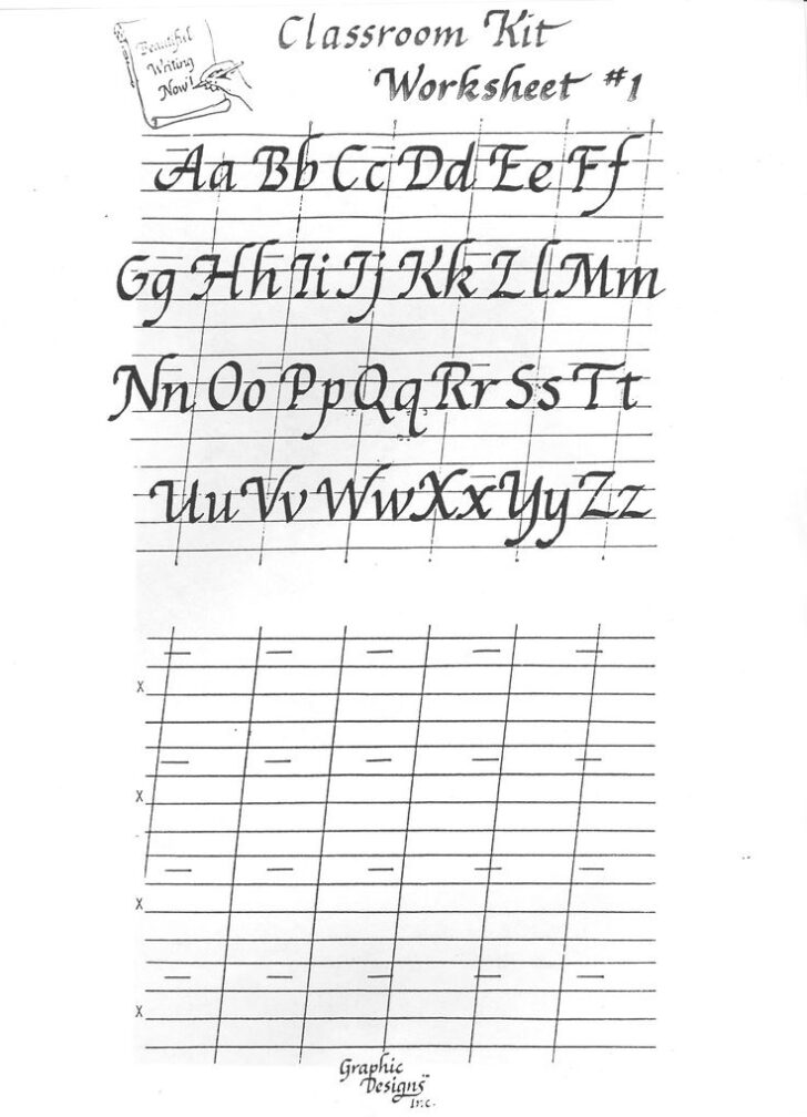 Free Printable Calligraphy Worksheets