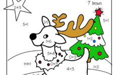 Christmas Coloring Pages For 2nd Grade With Free Printable Math Work