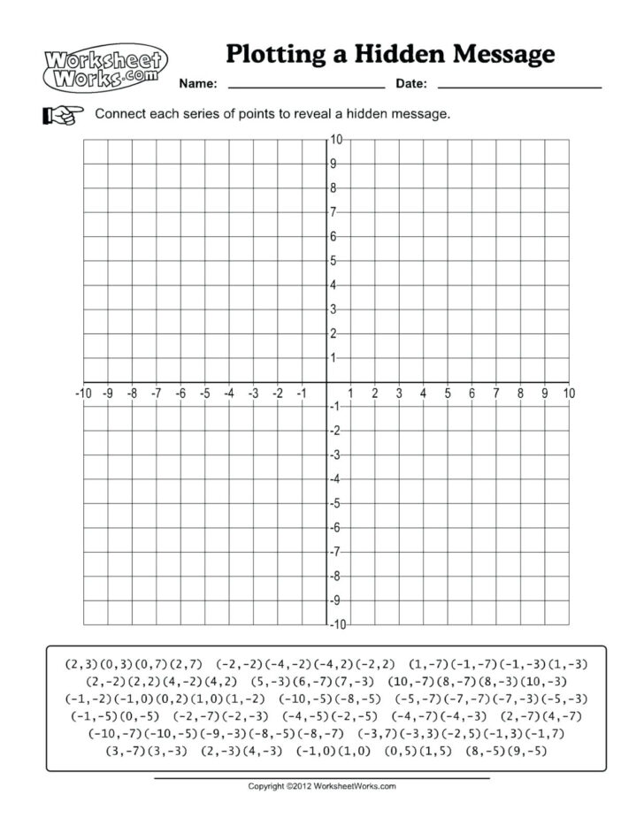 Free Printable Coordinate Graphing Pictures Worksheets Halloween Peggy Worksheets