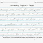 Free Printable Cursive Writing Worksheets For 4th Grade