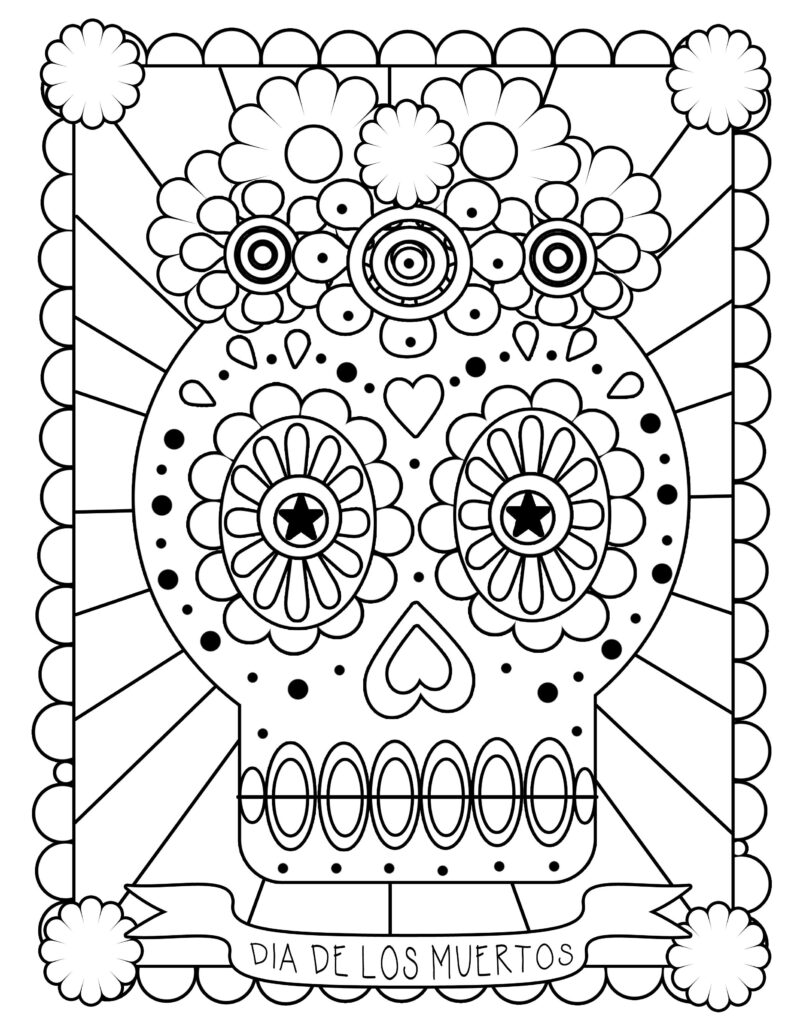 Free Printable Day Of The Dead Worksheets Peggy Worksheets