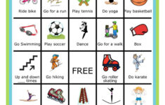 Free Printable Fitness Challenge Physical Activities For Kids Kids