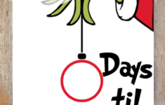 free printable grinch worksheets 1 Countdown To Christmas Grinch Printable Three Little Ferns Family