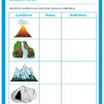 Free Printable Landform Worksheets