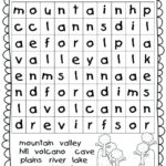 Free Printable Landform Worksheets