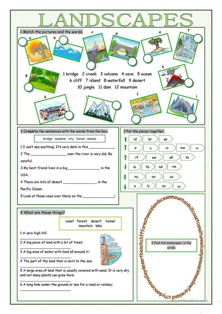 Free Printable Landform Worksheets Peggy Worksheets