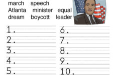Martin Luther King Jr Worksheets