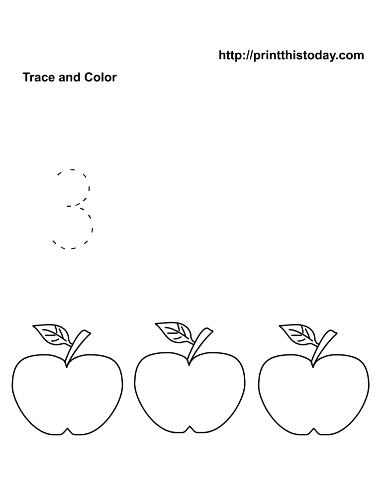 Free Printable Number 3 Worksheets Peggy Worksheets