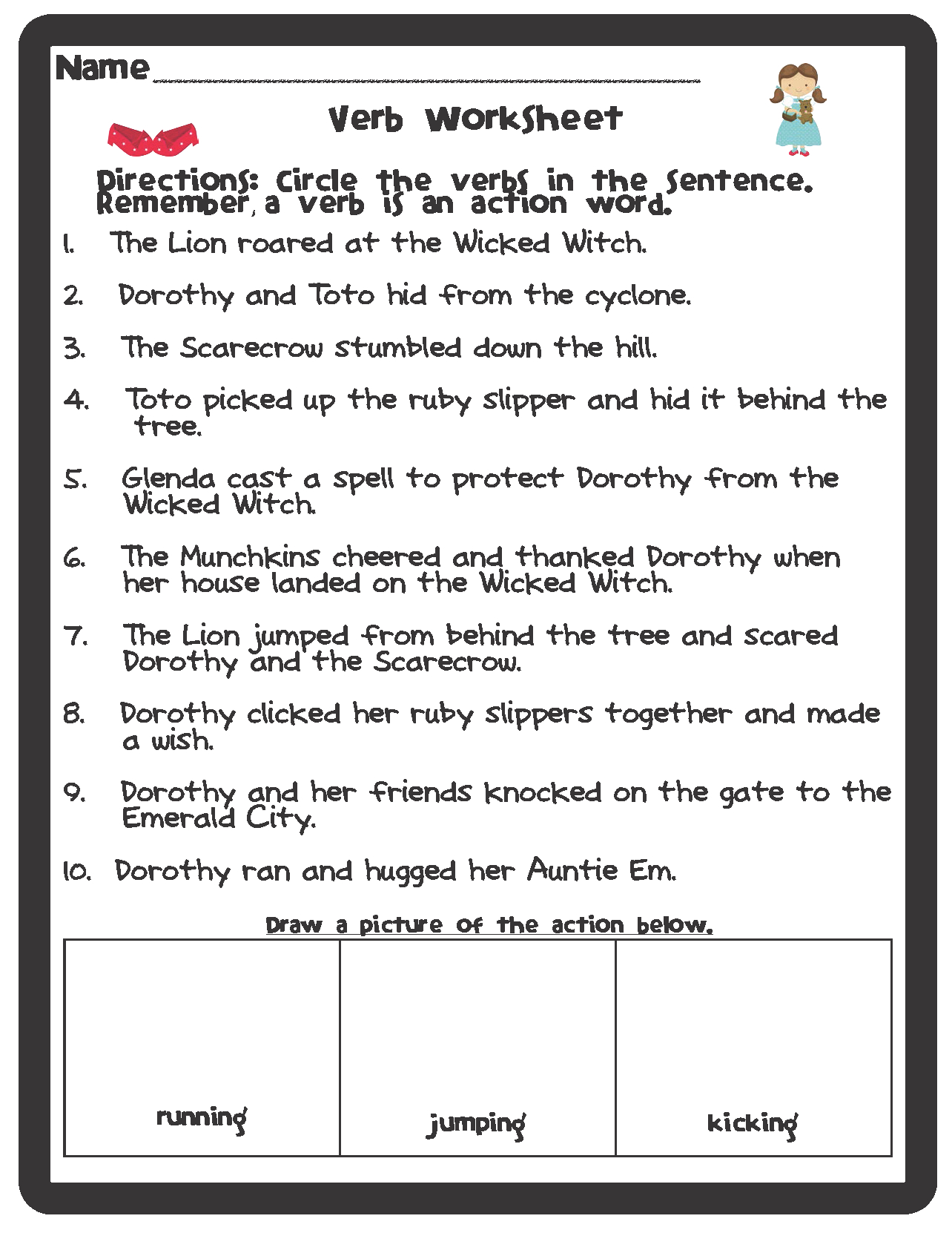 Free Printable Parts Of Speech Worksheets Free Printable