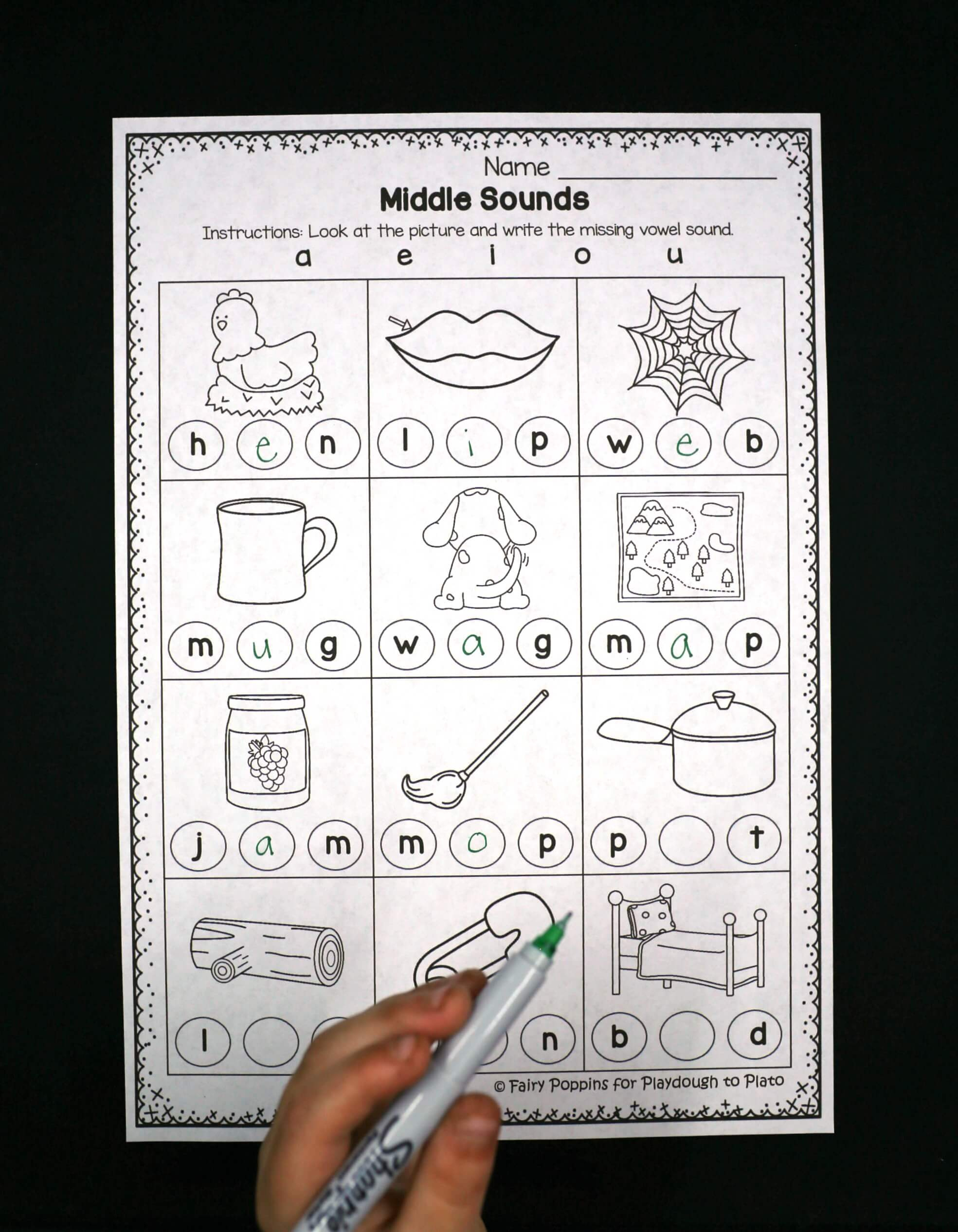 Free Printable Phoneme Segmentation Worksheets Peggy Worksheets