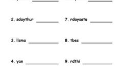 Unscramble Jumbled Words Puzzle For Grade 2 Worksheets Free Printable